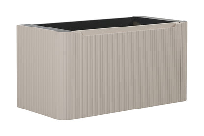 Sulora geribbelde onderkast 100x48cm mat beige - detailfoto