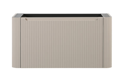Sulora geribbelde onderkast 100x48cm mat beige - sfeerbeeld