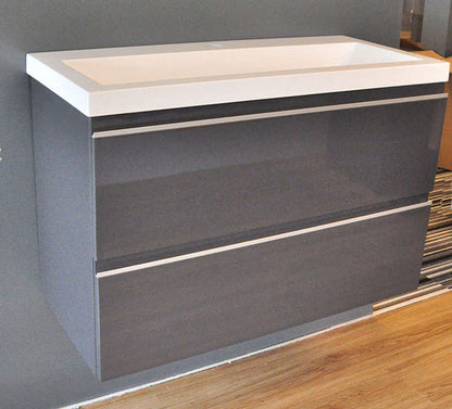 Shall onderkast 80 x 36 cm hoogglans grijs