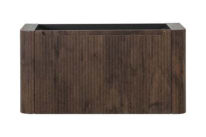 Sulora geribbelde onderkast 80x48cm bruin eiken - sfeerbeeld
