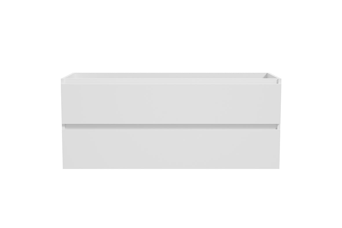 Alvara onderkast met 2 uitsparingen 120x46cm mat wit - sfeerbeeld