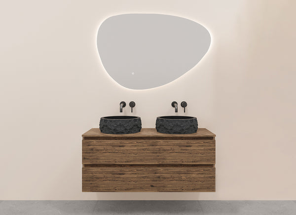 Alvara onderkast | 2 laden | 2 uitsparingen | 120x46cm | Warm eiken