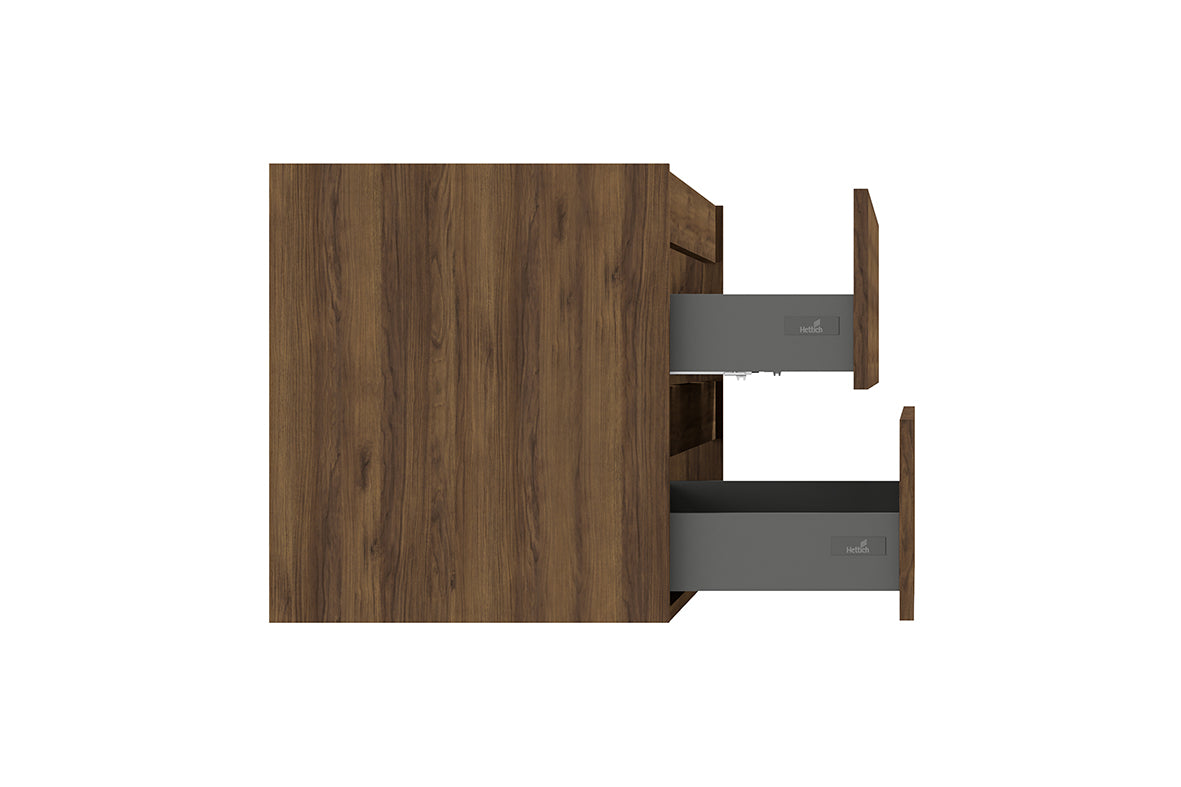 Alvara onderkast met 2 uitsparingen 120x46cm warm eiken - productfoto