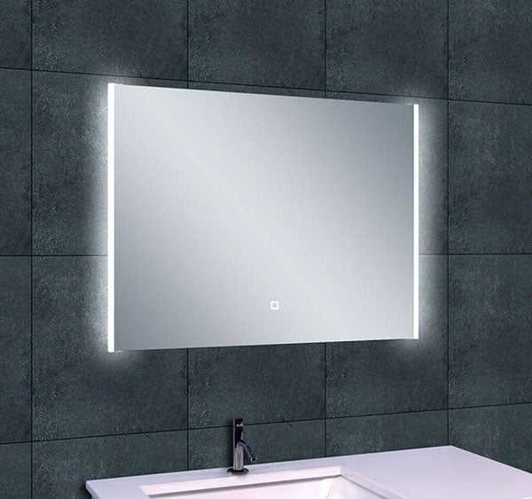 Duo mirror 82x60 cm rectangular with LED, dimmable and mirror heating
