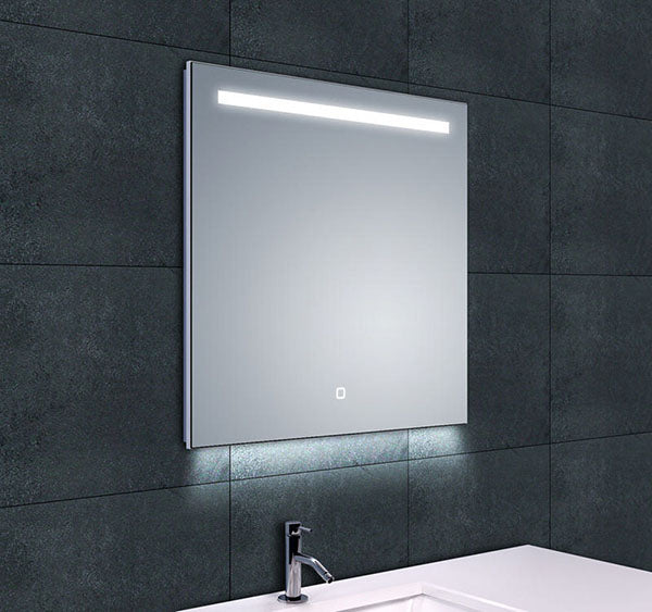 Ambi one mirror 60 x 60 cm square with LED, dimmable and mirror heating