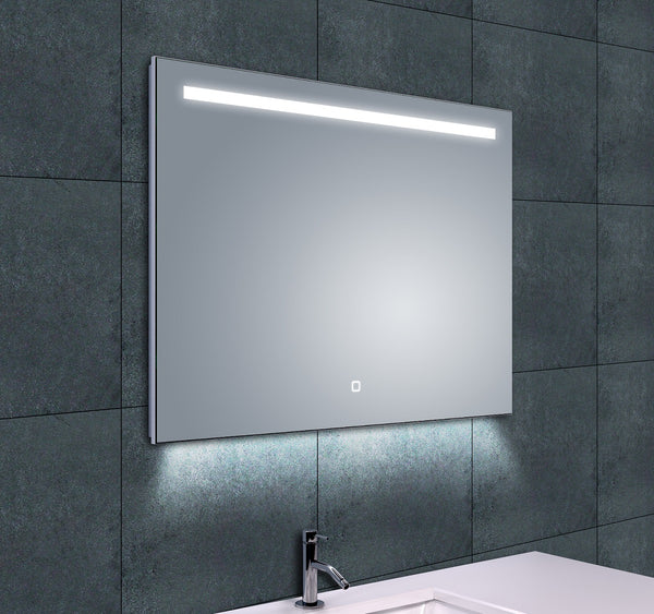Ambi one mirror 80 x 60 cm rectangular with LED, dimmable and demister