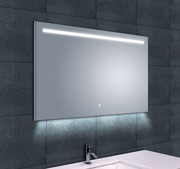 Ambi one mirror 100 x 60 cm rectangular with LED, dimmable and demister