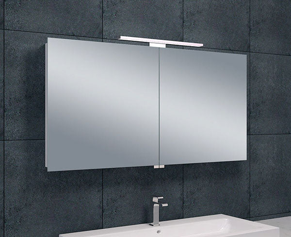 Wiesbaden Lujoso armario con espejo 120x60x14cm + iluminación LED