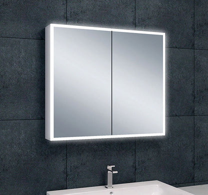 Wiesbaden Quatro spiegelkast +verlichting 80x70x13cm - WDtegels