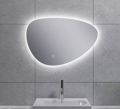 Uovo spiegel ovaal met LED, dimbaar 60 cm - WDtegels