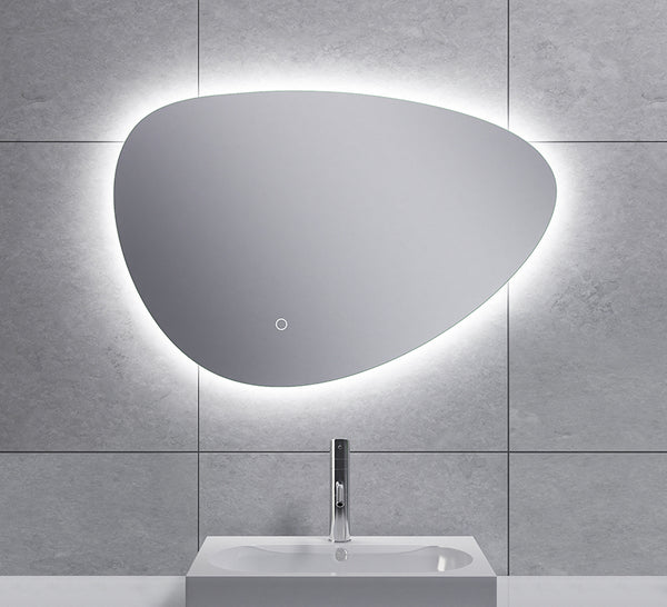 Uovo spiegel 70 cm ovaal met LED, dimbaar en spiegelverwarming