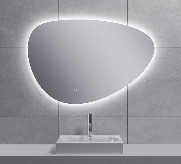 Uovo spiegel 90 cm ovaal met LED, dimbaar en spiegelverwarming