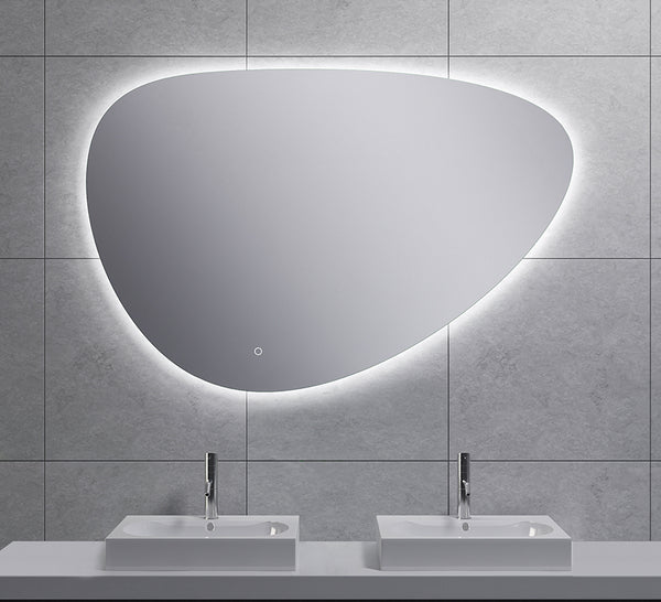 Uovo spiegel 120 cm ovaal met LED, dimbaar en spiegelverwarming