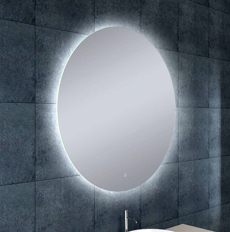 Soul spiegel rond met LED, dimbaar en spiegelverwarming 100 cm - WDtegels