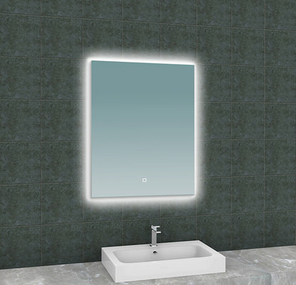 Soul spiegel rechthoek met LED, dimbaar en spiegelverwarming 60 x 80 cm - WDtegels