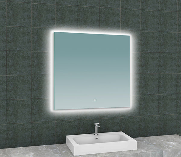 Soul spiegel 80 x 80 cm vierkant met LED, dimbaar en spiegelverwarming