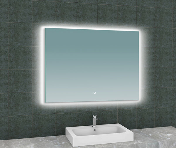 Soul spiegel 100 x 80 cm rechthoek met LED, dimbaar en spiegelverwarming