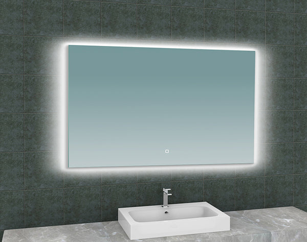Soul spiegel 120 x 80 cm rechthoek met LED, dimbaar en spiegelverwarming