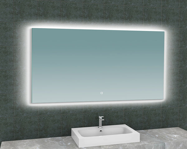 Soul spiegel 140 x 80 cm rechthoek met LED, dimbaar en spiegelverwarming