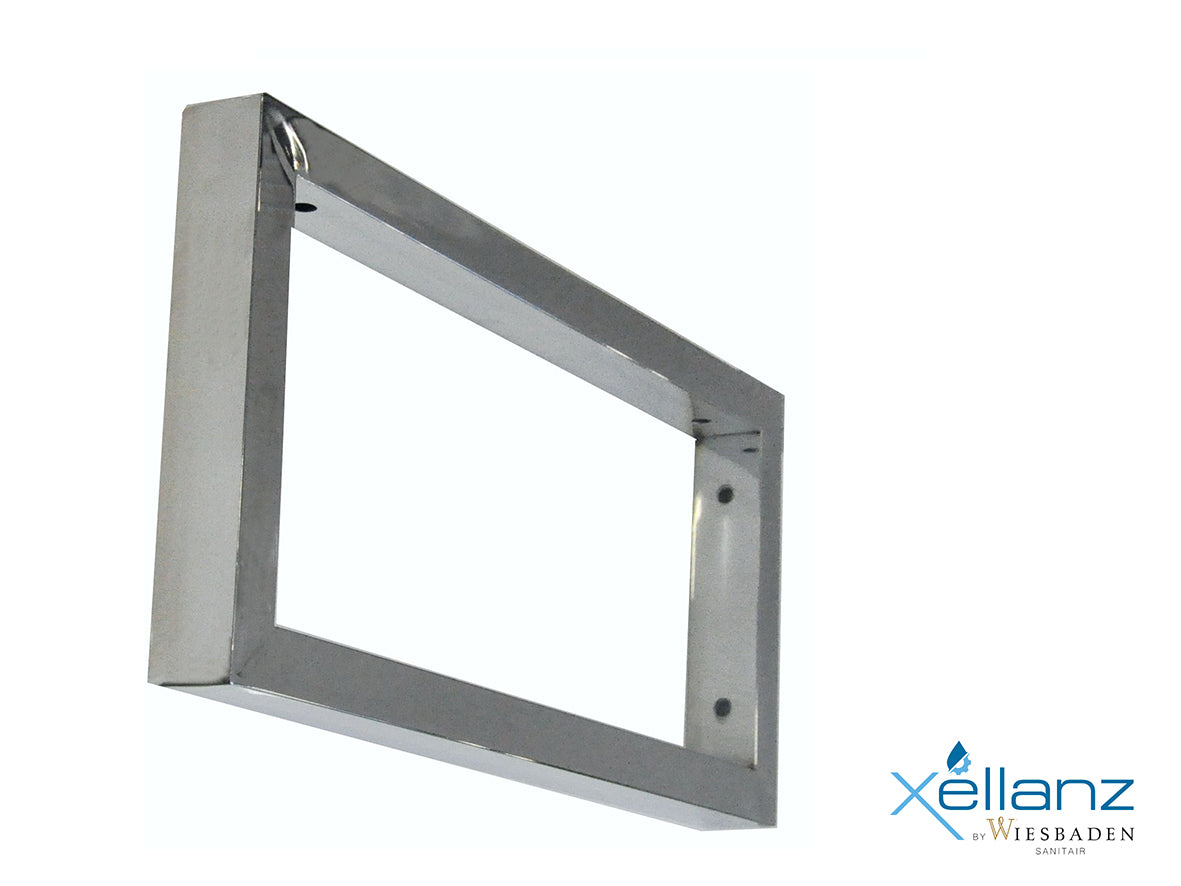 Ophangbeugel vierkant 460 x 220 mm chroom - WDtegels