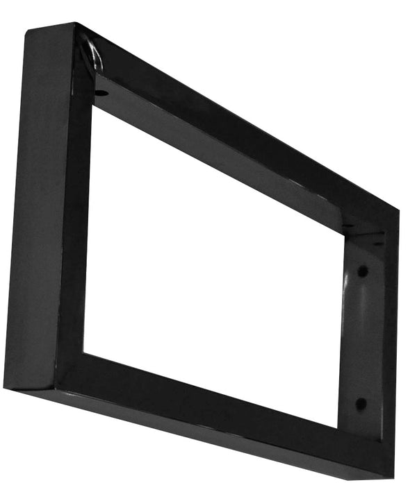 Soporte cuadrado negro mate Wiesbaden 46x22 (1 pieza)