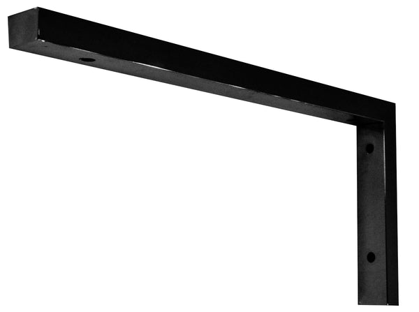Soporte en L negro mate Wiesbaden 46x22