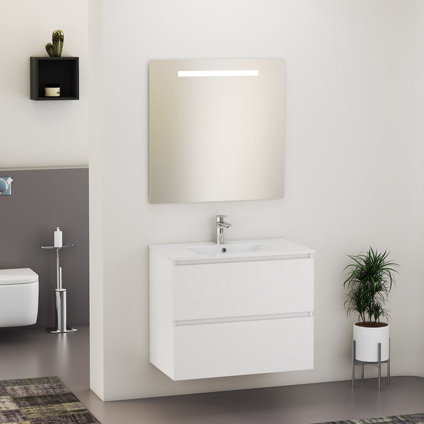 SEPHIA badmeubelset 80cm - mat wit