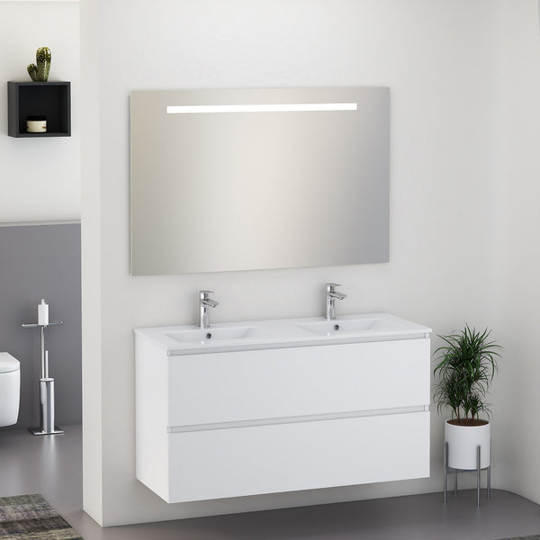SEPHIA badmeubelset 120cm - mat wit