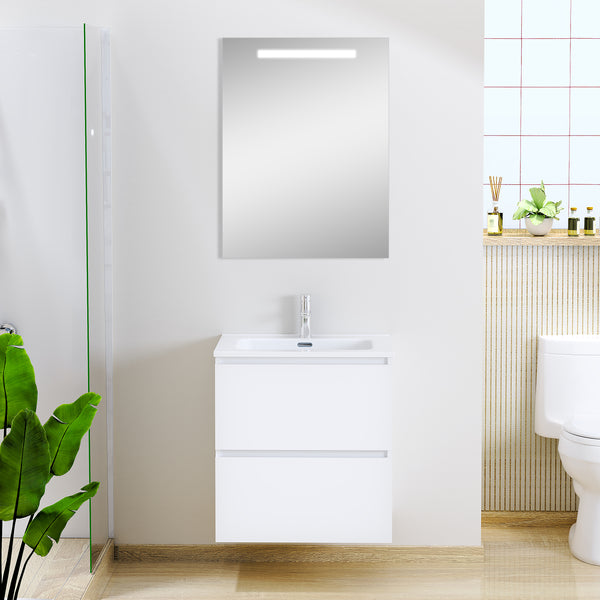 Sephia badmeubelset 60 cm - met LED spiegel mat wit