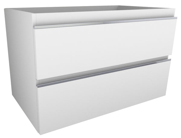 Mueble bajo Tigris con 2 cajones 80 x 46 cm blanco brillo