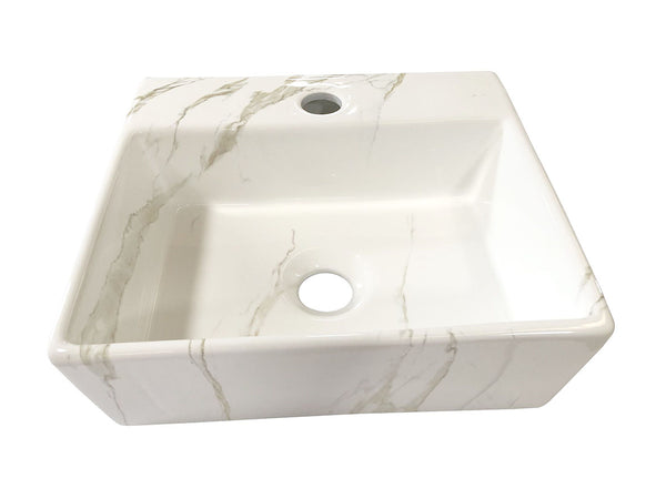 Leto fontein | 33,5x29x11,5cm | Keramiek carrara
