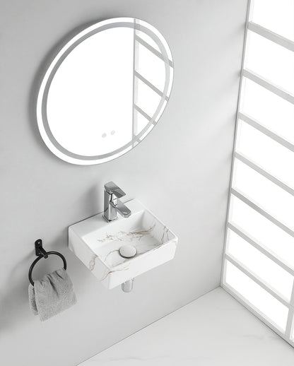 Leto fontein 33,5 x 29 x 11,5 cm keramiek carrara - WDtegels
