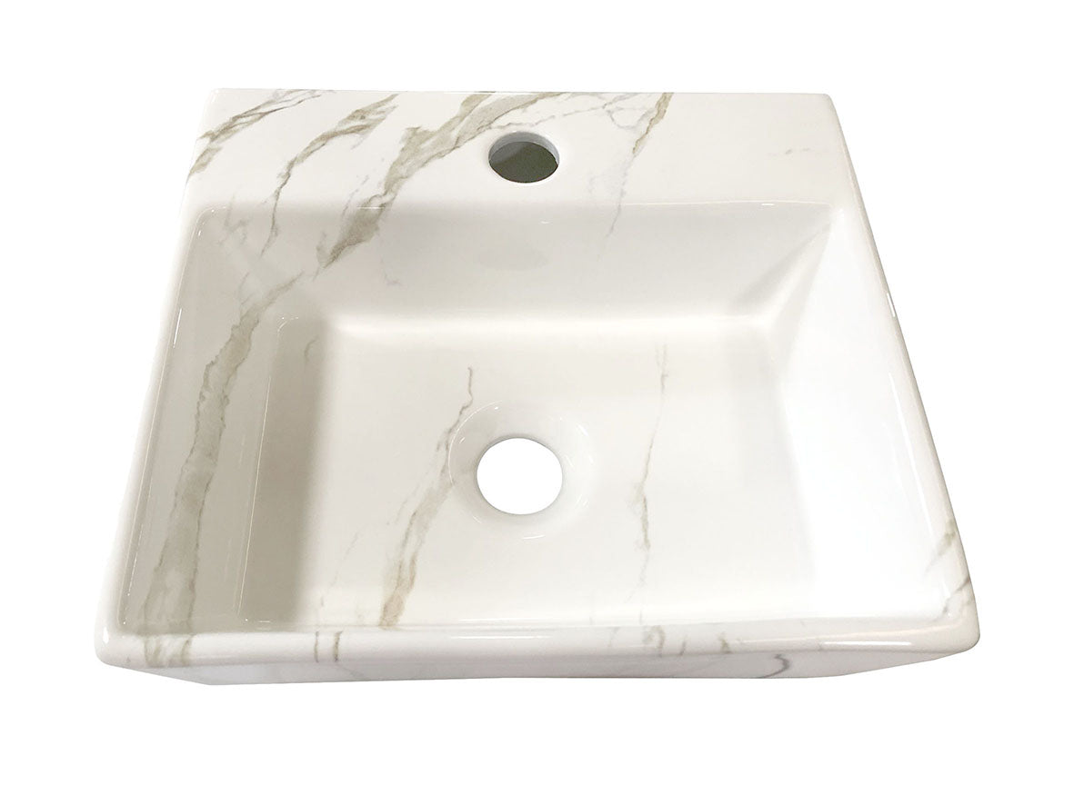 Leto fontein 33,5 x 29 x 11,5 cm keramiek carrara - WDtegels