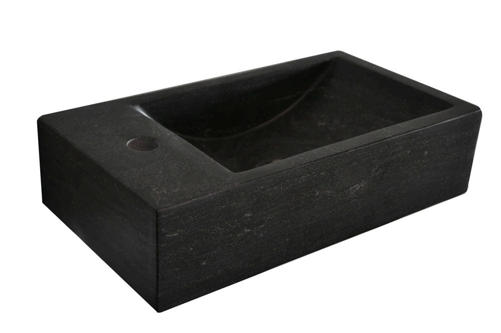 Raw fontein links | 40x22x10cm | Hardsteen gezoet - WDtegels