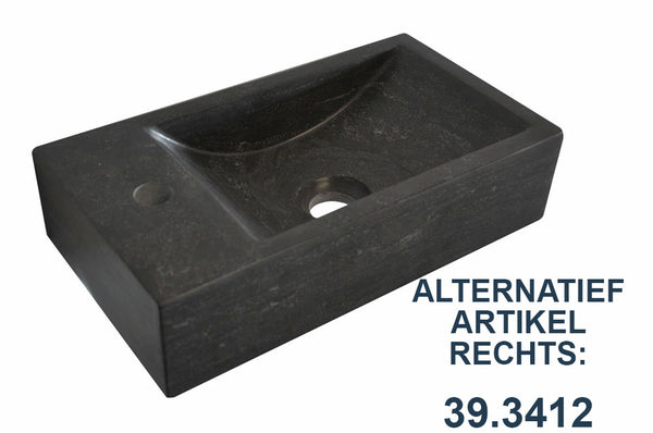 Raw fontein links | 40x22x10cm | Hardsteen gezoet