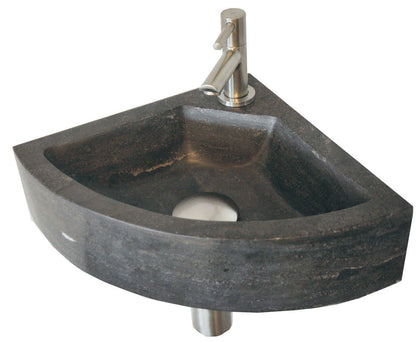 Raw hoekfontein | 30x30x10cm | Hardsteen gezoet - WDtegels