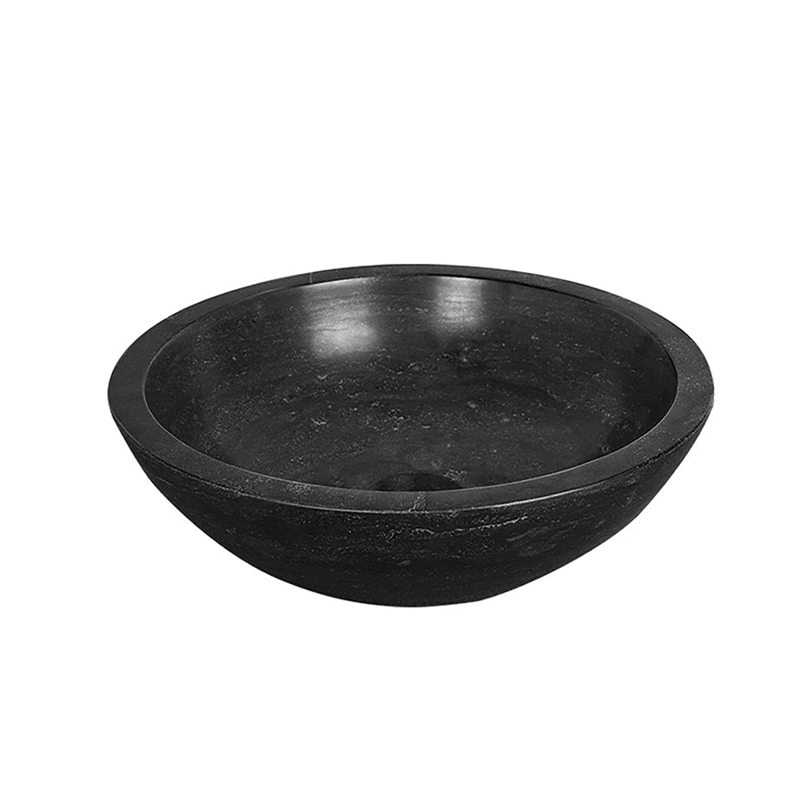 Raw waskom rond 40x12 cm hardsteen gezoet - WDtegels