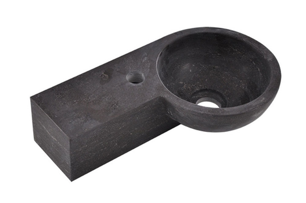 Wiesbaden Hardstenen rond fonteintje links 40x23x10 - WDtegels