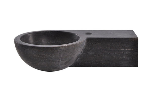 Wiesbaden Hardstenen rond fonteintje rechts 40x23x10