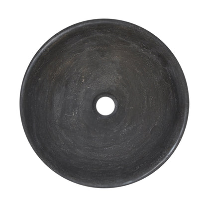 Raw waskom rond 40x14 cm hardsteen gezoet - WDtegels