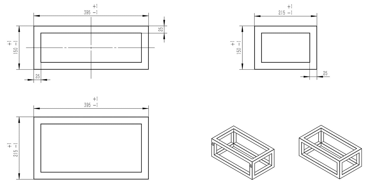 Nick frame voor fontein | 39.5x15x21.5cm | Mat wit - WDtegels