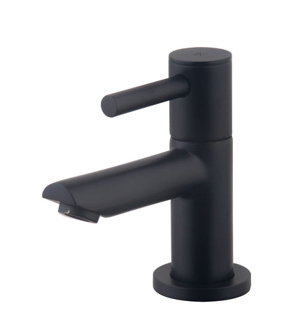 Fonteinset Rhea S mini links, kraan, sifon en afvoerplug | 36x18x9cm | Mat zwart - WDtegels
