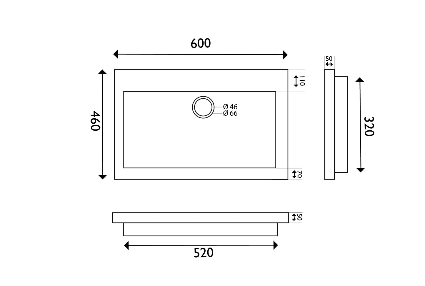 Conjunto de muebles de piedra dura Wiesbaden. 60x46x5 sin agujero.