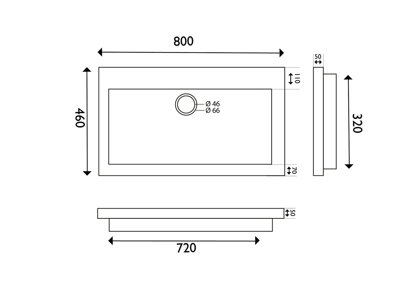 Muebles de piedra dura de Wiesbaden. 80 x 46 x 5 cm (aprox.)