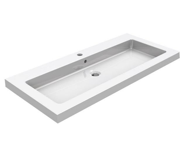 Wiesbaden keramische meubelwastafel 100x46 1 kr.gat - WDtegels