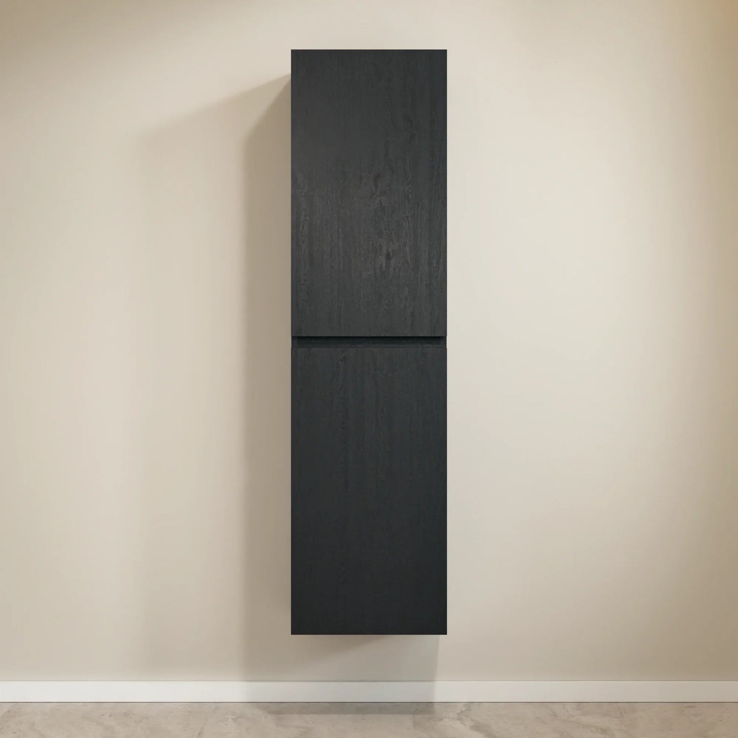 Kolomkast Ruvo - 150cm - Zwart Eiken - WDtegels