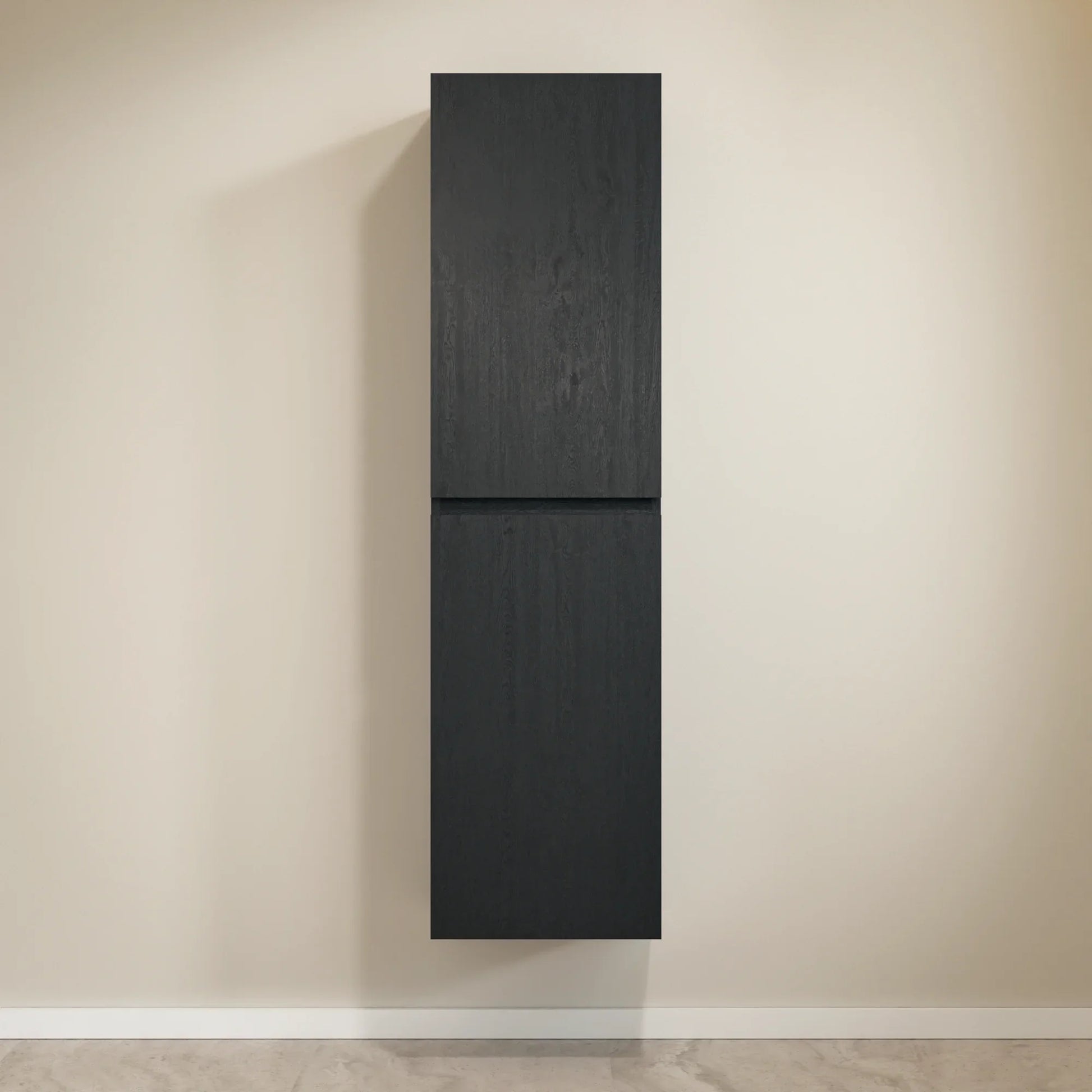 Kolomkast Ruvo - 150cm - Zwart Eiken - WDtegels