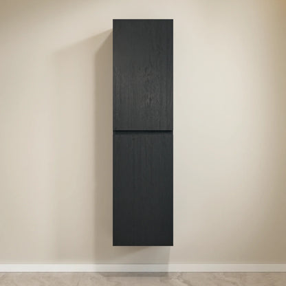 Kolomkast Ruvo - 150cm - Zwart Eiken - WDtegels