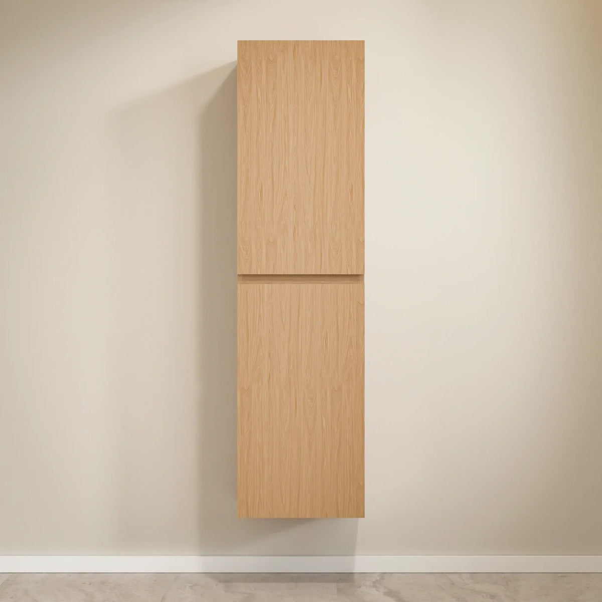 Badkamermeubelset Monaco 80cm - Licht Eiken - Wastafel Zwart - WDtegels
