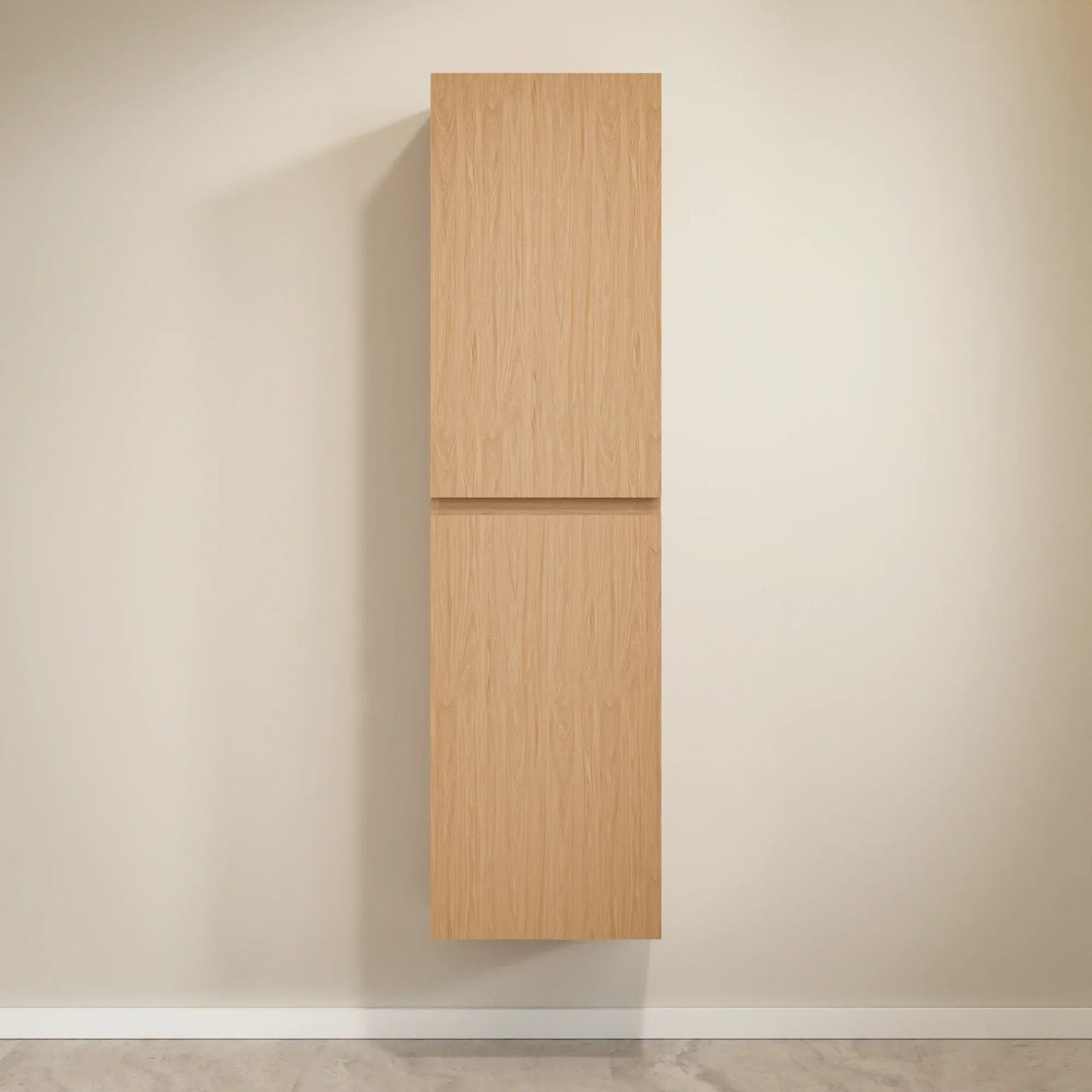 Badkamermeubelset Amara 100cm - Licht Eiken - Wastafel Wit - WDtegels